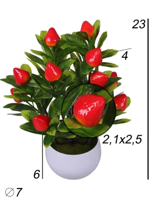 Клубника в горшке